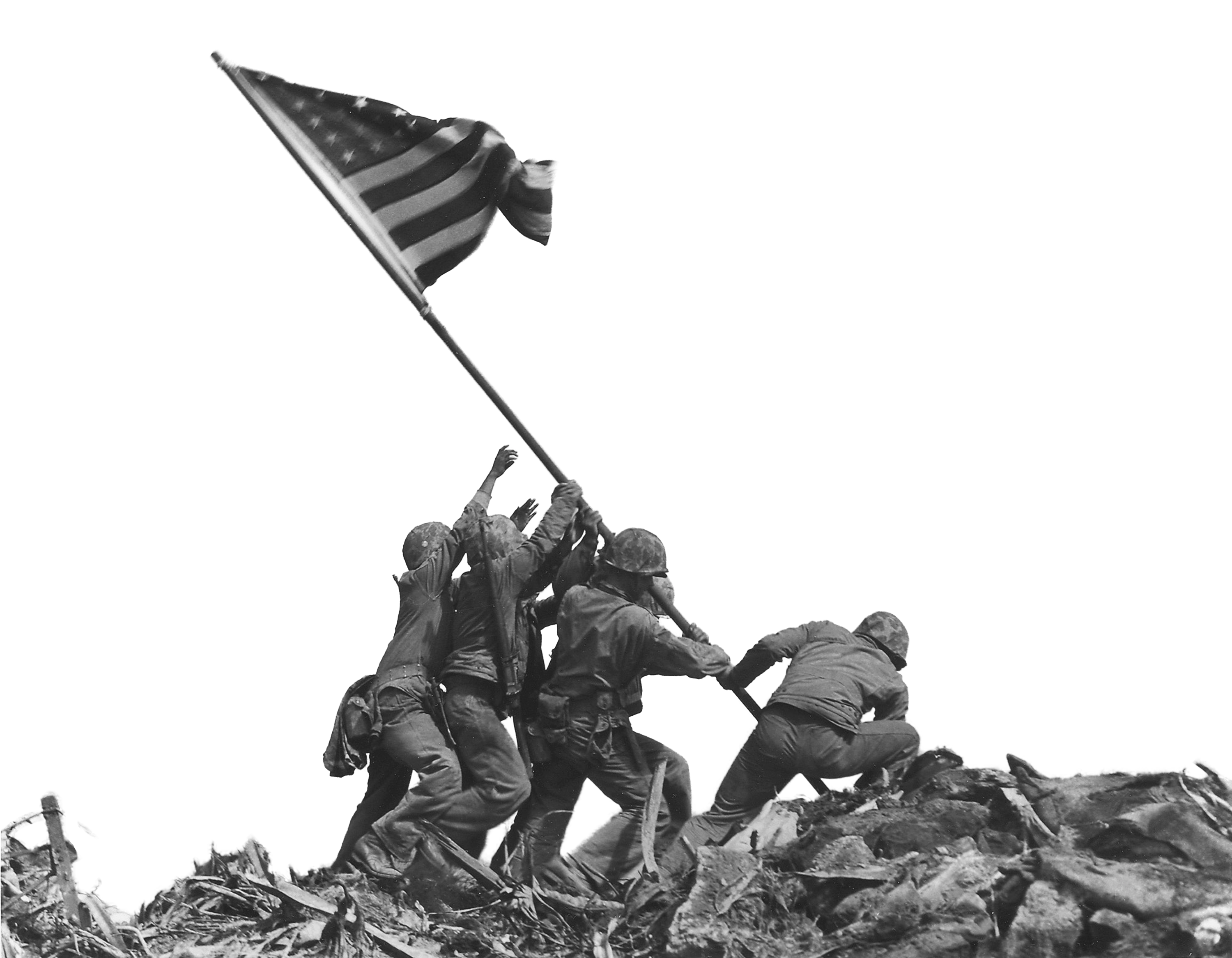 Raising the flag on Iwo Jima